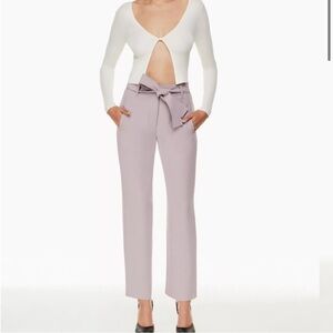 Aritzia Wilfred Tie Front Pant Light
Purple Size 8.